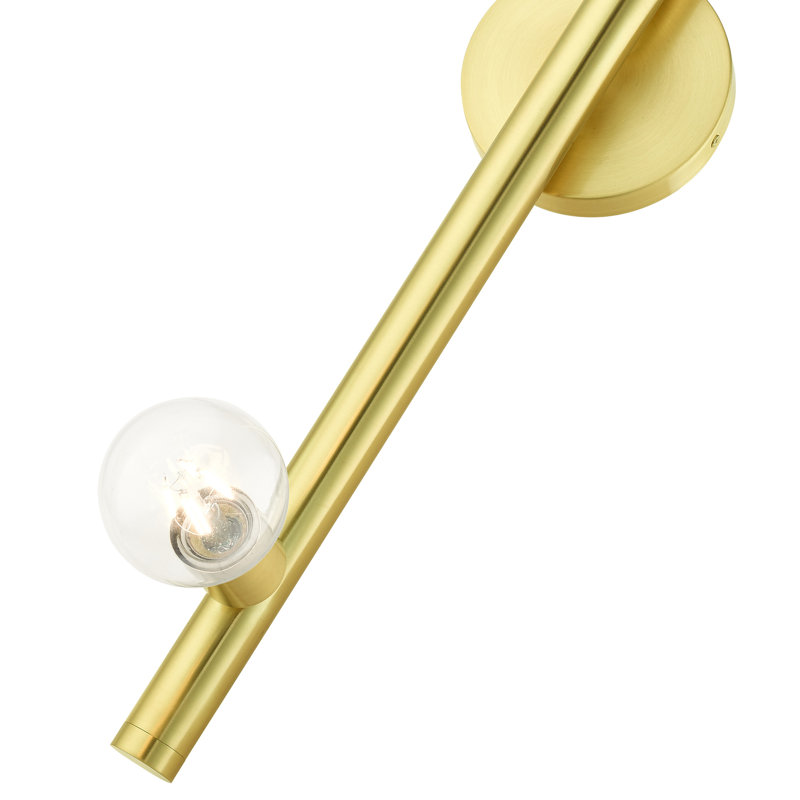 Josephin Armed Sconce, Satin Brass