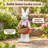 Rabbit Garden Statue with Planter Basket