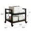 Support d'imprimante de bureau à 2 niveaux en bois d'ingénierie industrielle - Durable, compact, plates-formes réglables, roulettes, assemblage requis. Support de photocopieur sous bureau spécialisé.-135818592