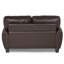 Ensemble de canapé moderne brun foncé 3pc Comfort