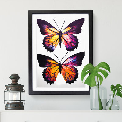 Butterfly Hydrodipped - Single Picture Frame Print