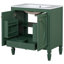 Meuble-lavabo 30 po avec lavabo et deux portes avec tablette-1473737110