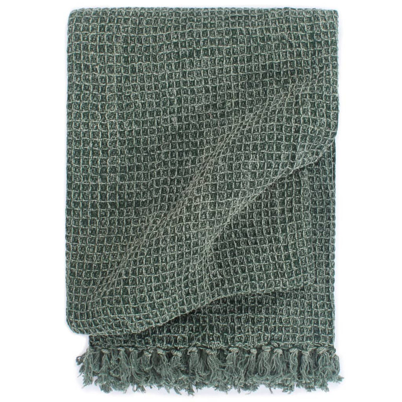 Chowdury Throw Blanket, W160 x L210cm, Green