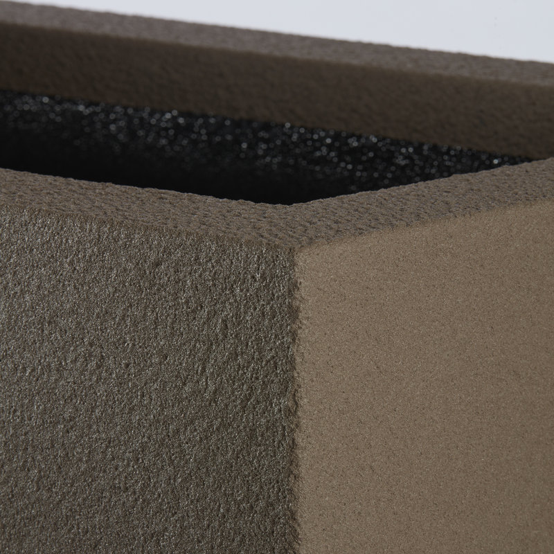 Milan Polymer Planter Box, Chocolate Brown