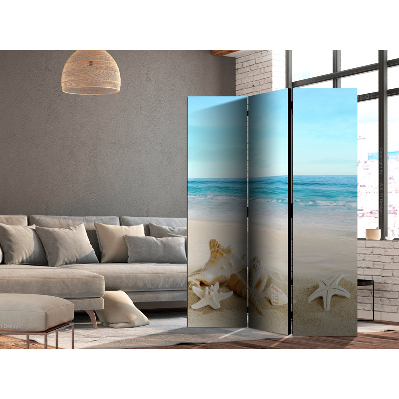 135cm W x 172cm H 3 - Panel Wood Folding Room Divider