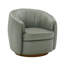 Fauteuil demi-tonneau pivotant en cuir Modern Geniue-1341155218