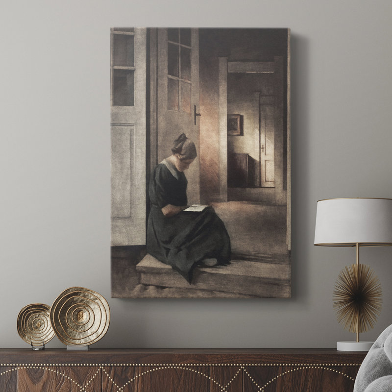Reproduction de portrait rétro XXIV - galerie Cavas, H 48 po x l 32 po