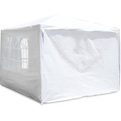 Auvent d'extérieur 10 x 10 pi - et mariage en tissu respirant avec parois latérales amovibles et ventilation