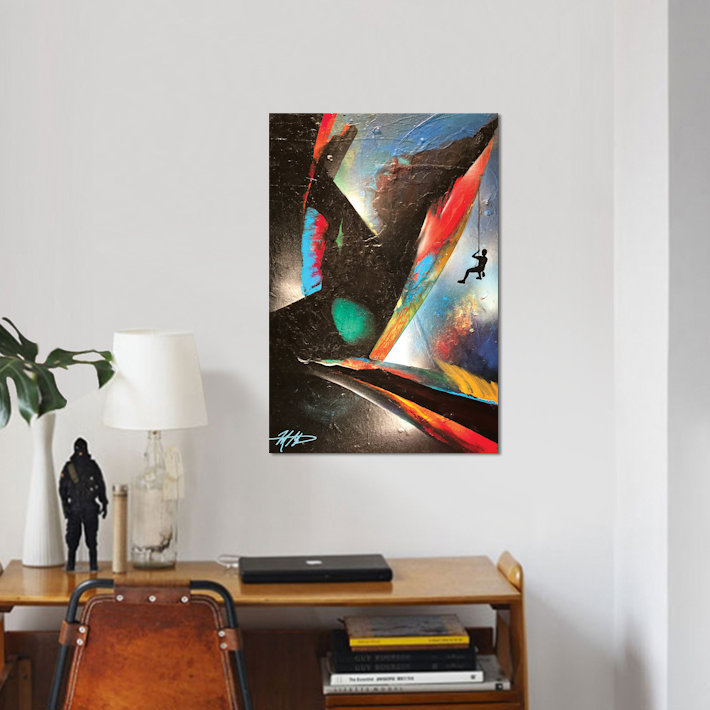 « mount brushmore », impression sur toile, H 12 po x l 8 po x P 0,75 po, Toile tendue, Pas de tapis