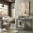 Stylish & Modern Addlie Versatile Steel Frame Fluted Glass Trendy 43.11" x 29.52" Console Table-341589065