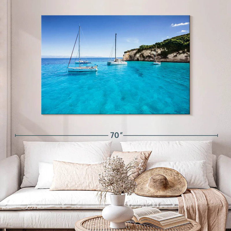 Mehar Paxos Island Sailboats, 34" H x 51" W