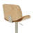 Westerfield Adjustable Swivel Camel Curved Back Wood Bar Stool With Faux Leather Seat-125262716