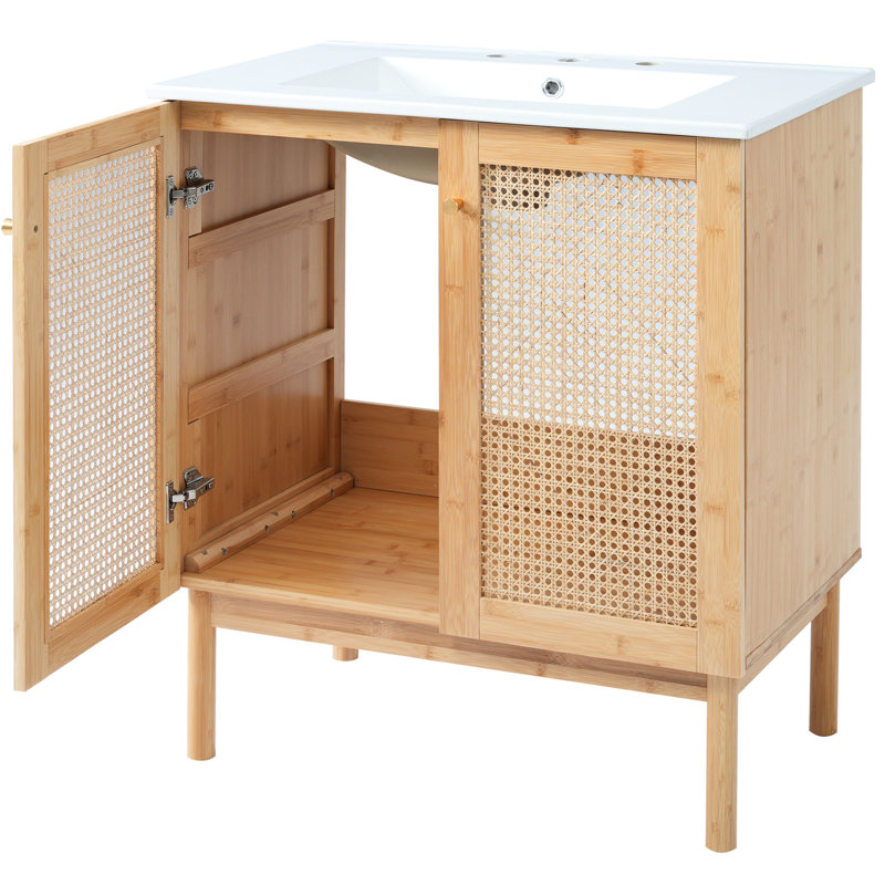 Meuble-lavabo de 30 po Natural