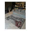 Tapis décoratif lavable à la machine noir à motif floral noir-504126645