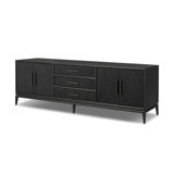 Rosenell Media Console-Oak Solid