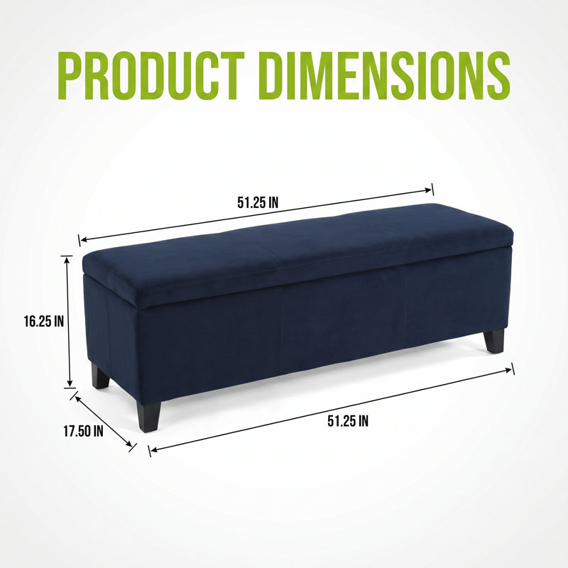 Banc de rangement rembourré avec repose-pieds avec compartiment dissimulé, capacité de poids de 300 lb, structure en bois robuste, siège multifonctionnel, salon, chambre à coucher, couloir