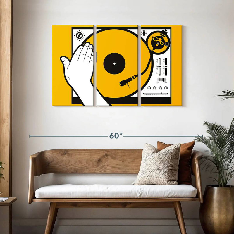 Abarca DJ Vinyl Scratch, 28" H x 45" W