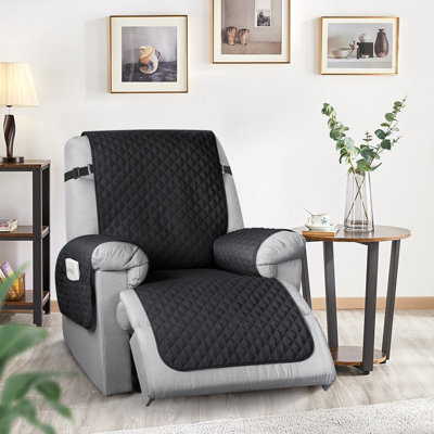 Kyrstie Box Cushion Recliner Slipcover Anti-Slip Pet Armchair Cover Furniture Protector for Reclining Chair
