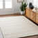 Rectangle Ronya Polyester/Wool Area Rug in Cream