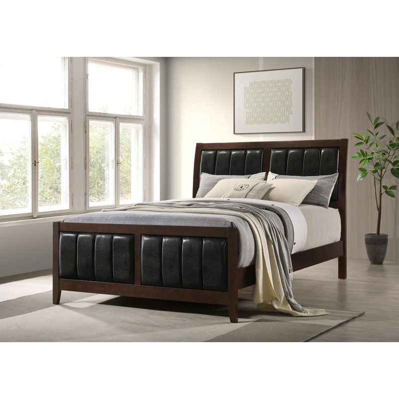 Boden Wood Queen Panel Bed Cappuccino, Queen