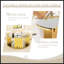 Table basse circulaire en acier inoxydable de style moderne et minimaliste