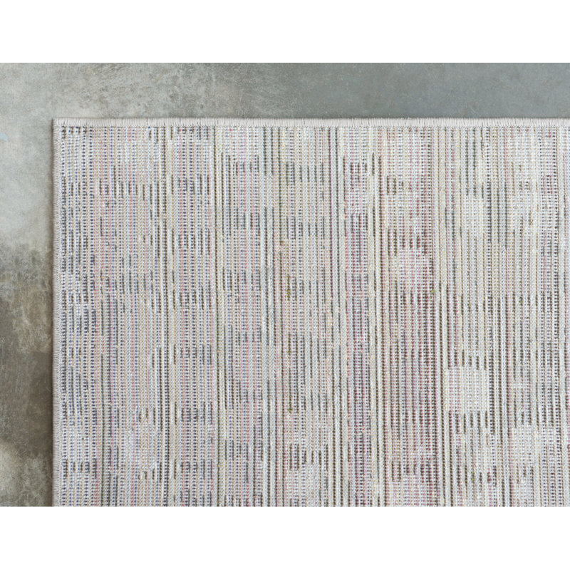 Hashimoto Washable Abstract Indoor Rug, Rectangle 5'1" x 8'