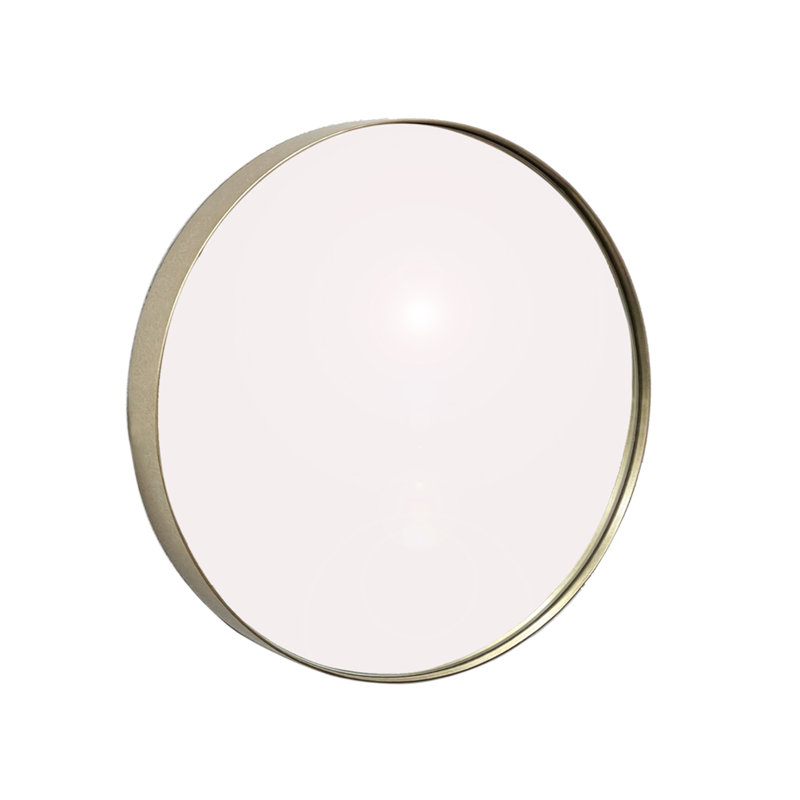Alexei Flat Mirror, 80.50cm H x 80.50cm W x 4cm D , Antique Champagne Silver