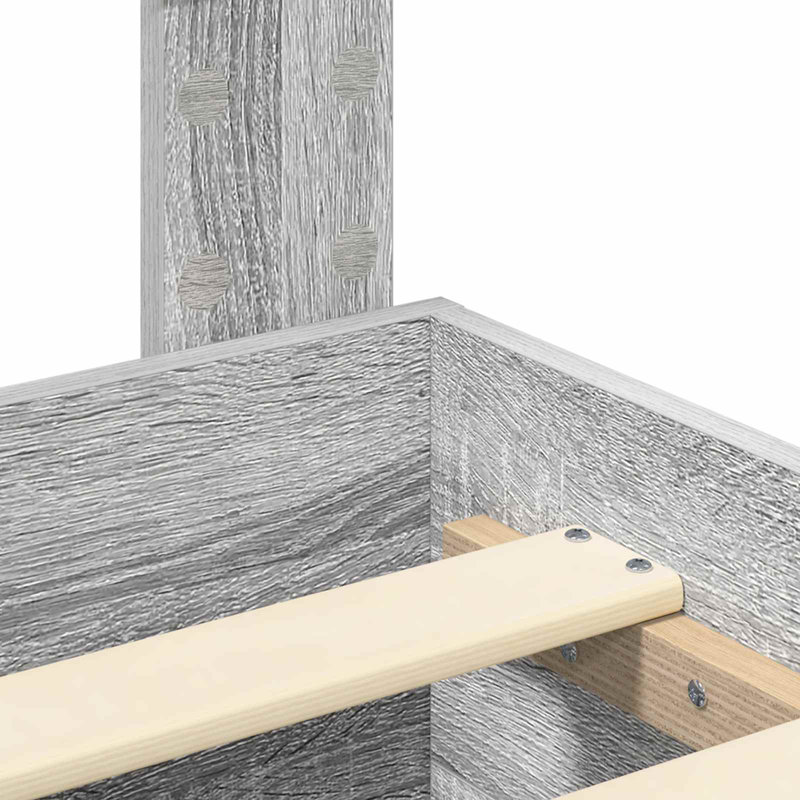Bed, Double (4'6), Grey Sonoma