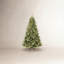 Arbre de Noël artificiel pré-éclairé avec lumières blanc chaud-937089767