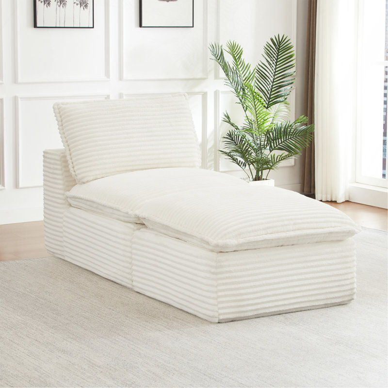 Canapé-lit modulaire convertible en forme de L avec repose-pieds pour salon
