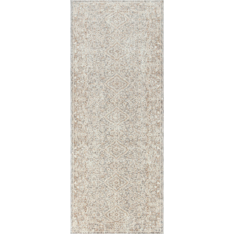 Tapis d'intérieur d'inspiration rétro Krever, Tapis de couloir 2 pi 3 po x 8 pi