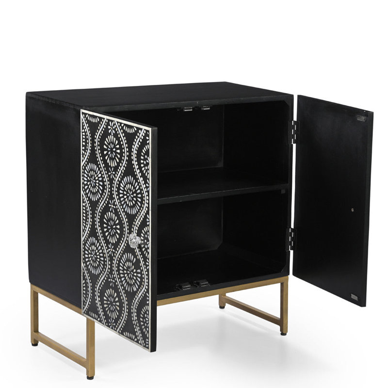 Kashen Bone Inlay Accent Cabinet