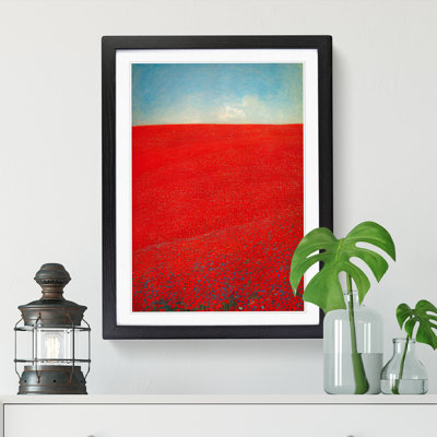 Contemporary Poppy Flower Field Vol.2 - Single Picture Frame Print