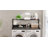 2-tier Washer Dryer Countertop, 27.55"d X 54"w Laundry Topper With Edge And Non-slip Pad For Washer And Dryer, Solid Wood