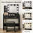 Modern Vanity Desk With Large Mirror, Dimmable LED Lights, Power Outlet And 7 Drawers-259084299