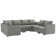 U-Shaped Corner Modular Upholstered Sectional Sofa with Storage Seat
