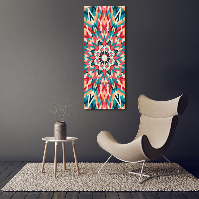 Kaleidoscope 1 Piece Wrapped Canvas Wall Art