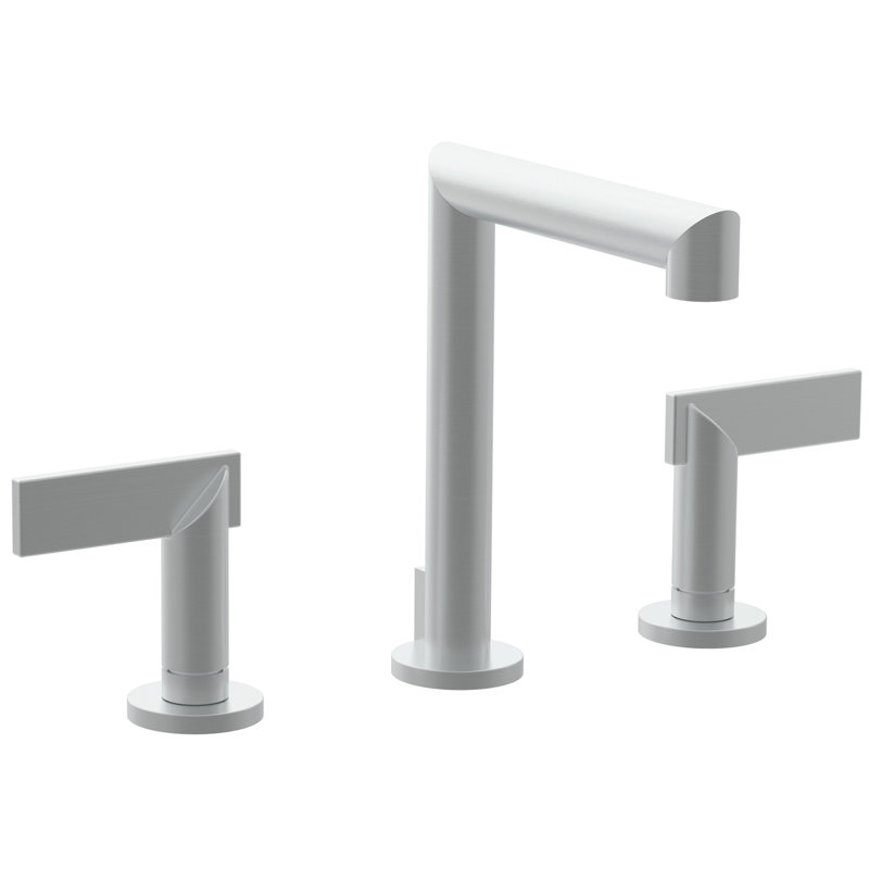 Keaton Widespread Bathroom Faucet with Drain Assembly, Satin Nickel