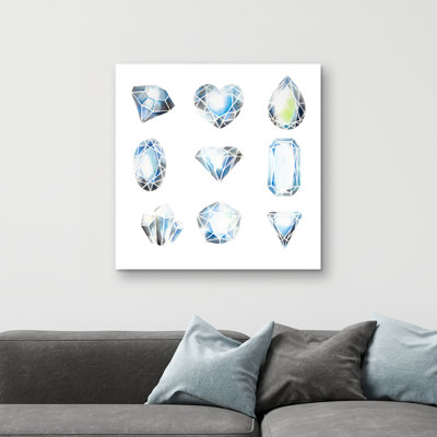 Crystals - 32"x32" art on canvas