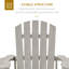Chaise Adirondack en bois massif Boukra-87460032