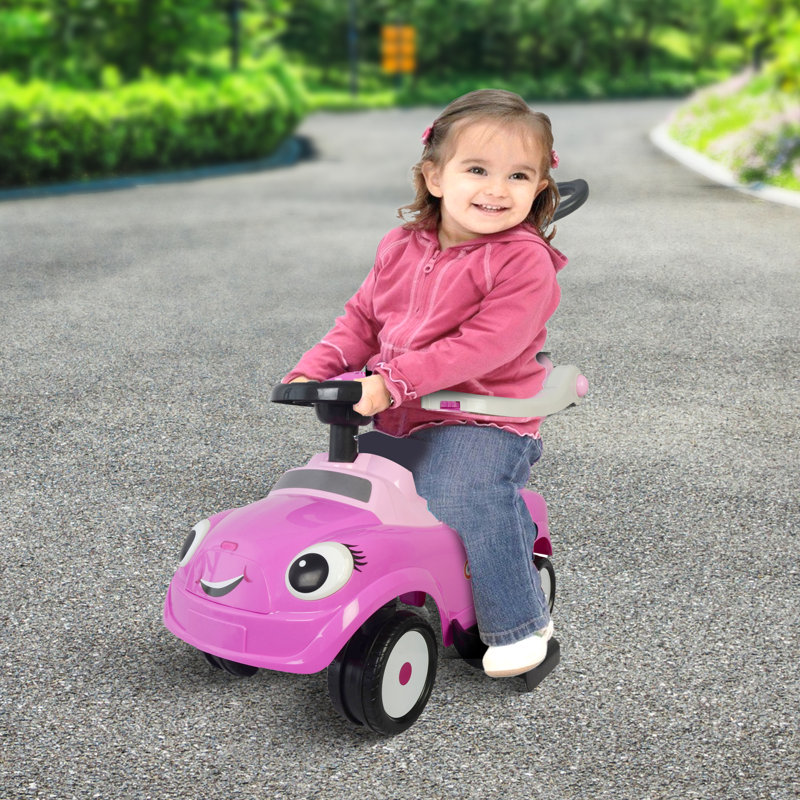 Best Ride On Cars Push/Pull Ride On, Pink, 15'' H x 12'' W x 25'' D