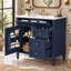 Meuble-lavabo 36 po avec comptoir en céramique, 2 tiroirs, tiroir basculant et porte-1863344856