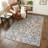 Floral Non-Slip Machine Washable Farmhouse Modern Area Rug in Green/Yellow/Cream/Colorful for Living Room, Bedroom, Hallway Indoor Rugs-748441479