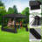 15x15ft Extra Large Pop-Up Gazebo Canopy Tent with Mosquito Netting-106897506