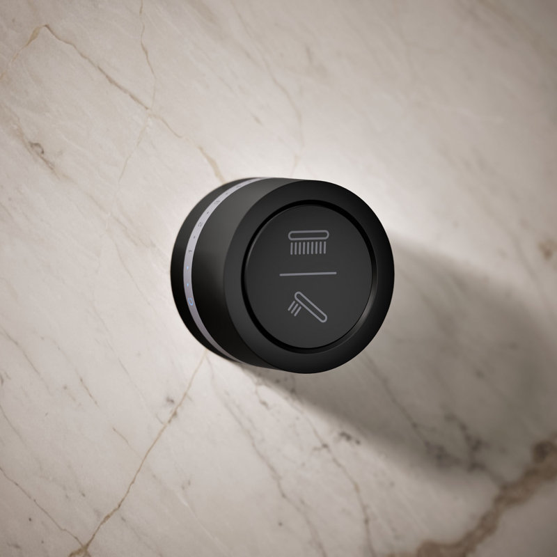 DTV Mode™ Dual-Outlet Shower Interface with Eco-Mode Diverter, Without Eco-Mode Diverter, Matte Black