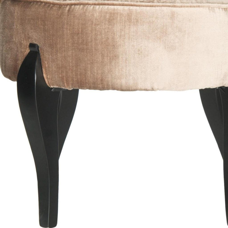 Fauteuil de coiffeuse Coumas, Velours brun vison
