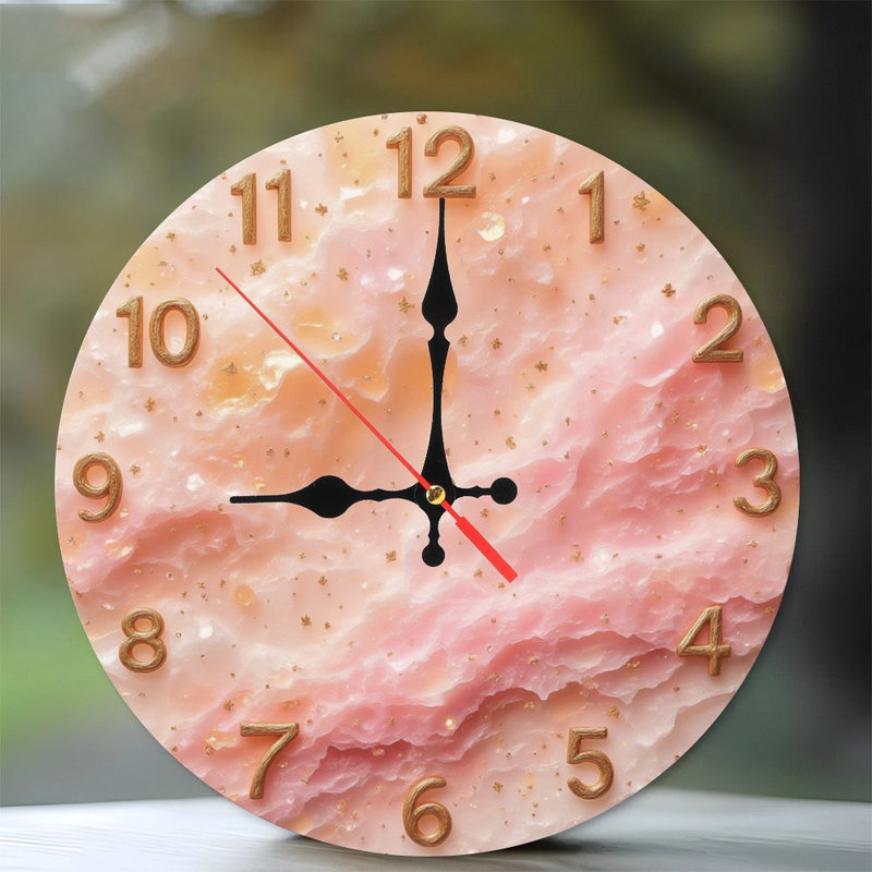 Horloge en marbre doré chiffres dorés
