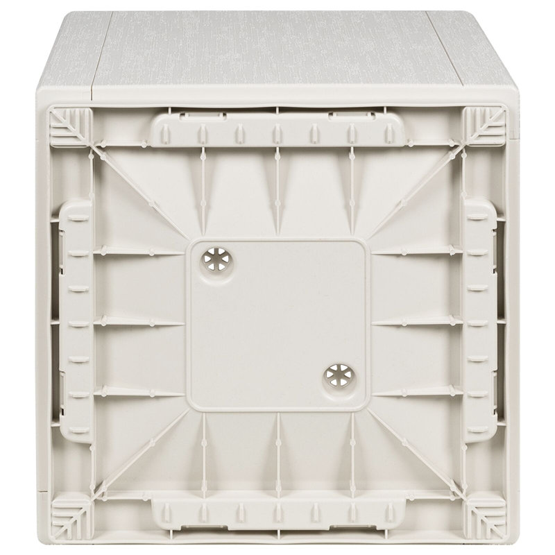vidaXL Flower Box White 14.17 x 14.17 x 13.78 in Plastic, White