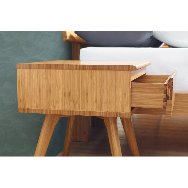 Briarcliff 22'' W Bamboo Nightstand, Beige