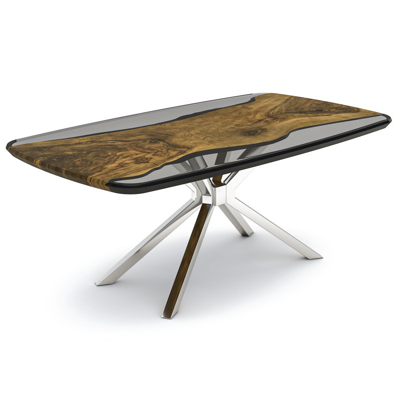 Alcantara Solid Wood Dining Table, 48" W x 96" L